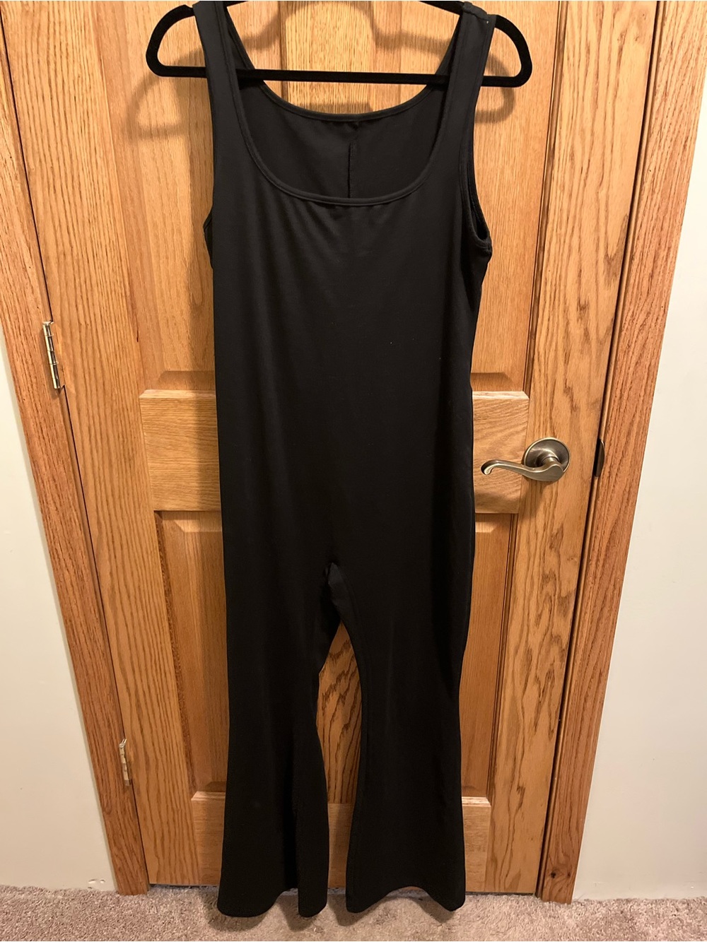 SHEIN Black Sleeveless Wide-Strap Jumpsuit